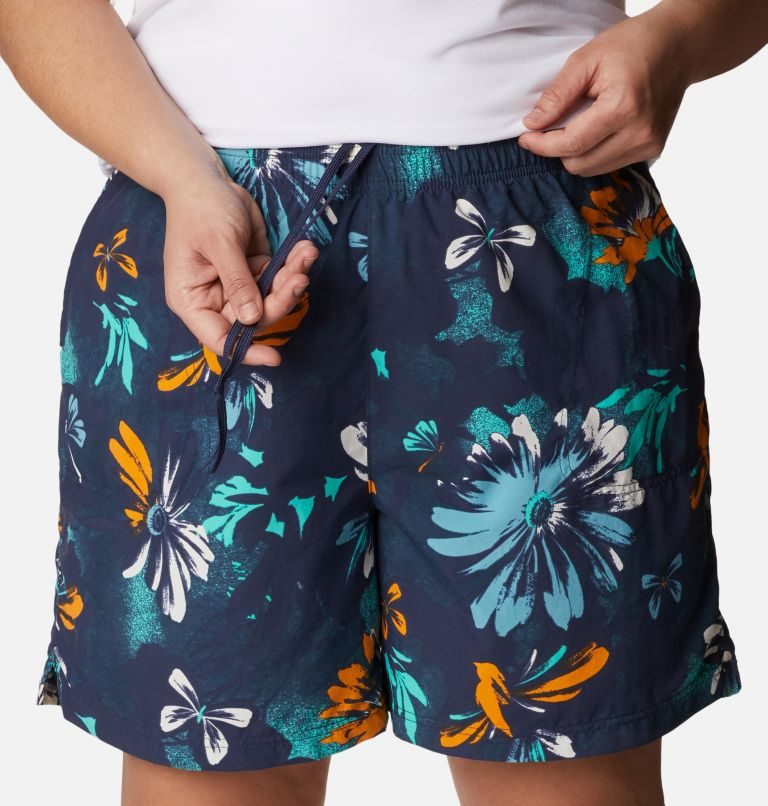 Women's Columbia Sandy River II Printed Shorts Flower | Plus Size CA-K16L3